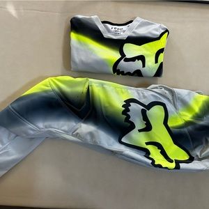 Fox Youth 180 TOXSYK JERSEY AND ADULT PANT FLO YELLOW